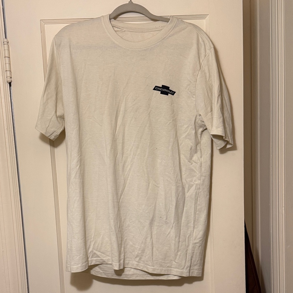 Logo Men’s White Crewneck T‑Shirt